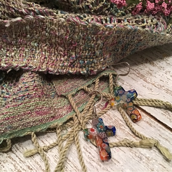 Cross Earrings - Picture 5 of 7